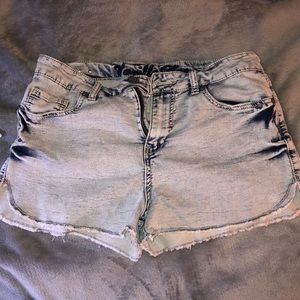 Light Washed Denim Shorts